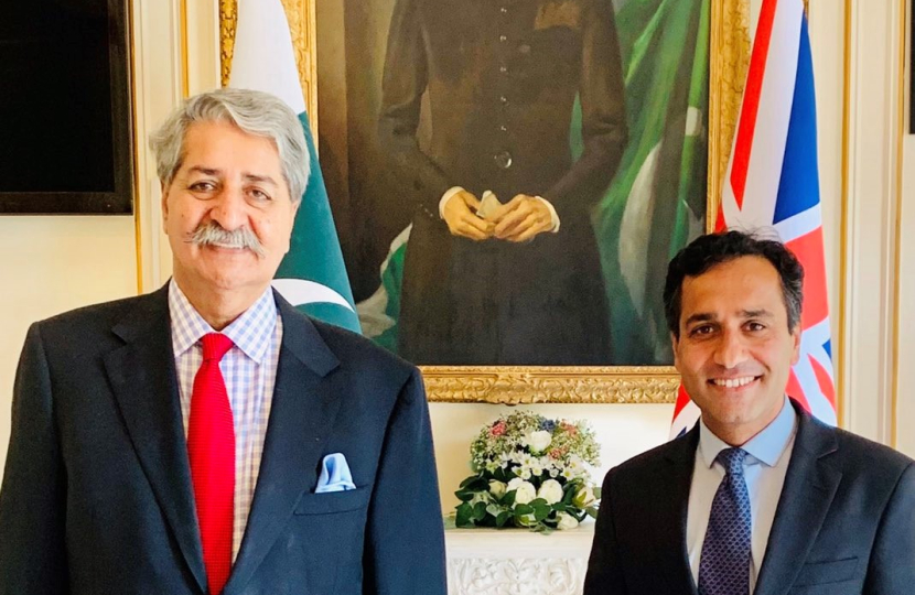 Rehman with the Minister