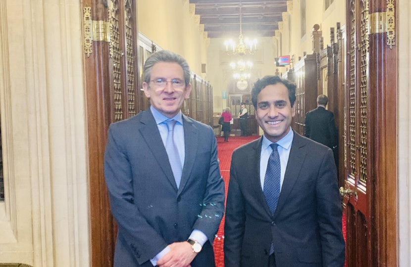 Rehman and the Peru Ambassador