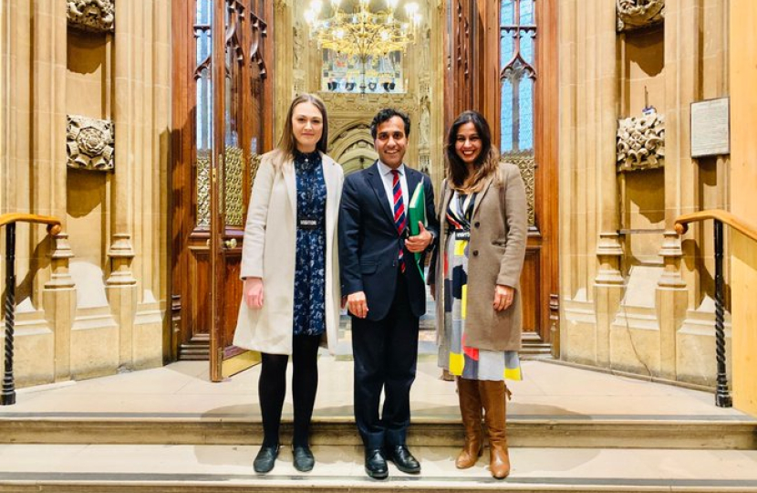 Rehman welcomes Versus Arthritis to Parliament 