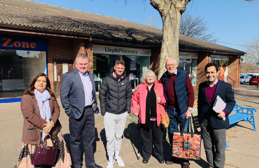 Rehman with Councillors Nusrat Ahmed, Gary Hackwell and Martin Potter