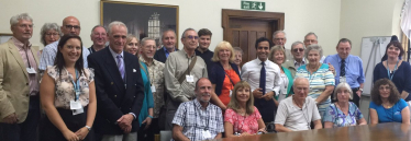 Rehman Chishti MP with members of the Alzheimer's Society South East