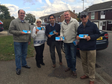 Campaigning in Rainham Central