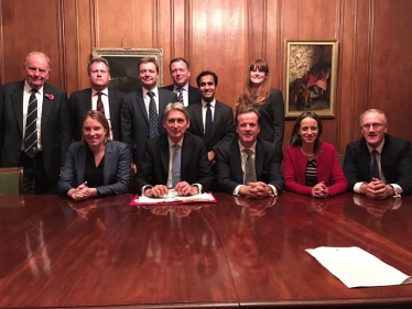 Kent MPs with the Chancellor