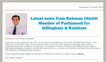 October 2016 newsletter