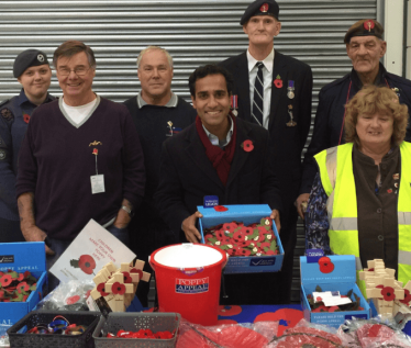 Meeting the Royal British Legion volunteers