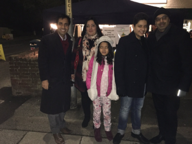 Christmas Tree lights switching on