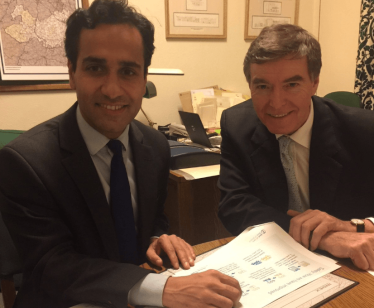 Rehman with Philip Dunne