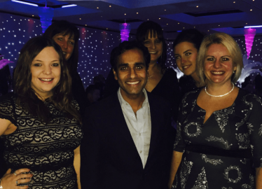 Rehman at the Gills FC Christmas Party