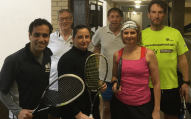Rehman and Medway Council squash team