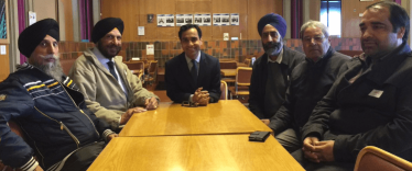 Rehman at the meeting