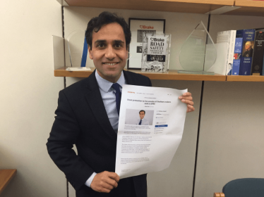 Rehman with the petition