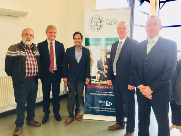 Rehman at the Leigh Academy Rainham School