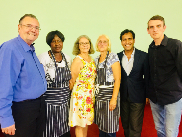 Rehman at the celebrations of Gillingham Salem Church