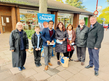 Rehman at street surgery in Rainham