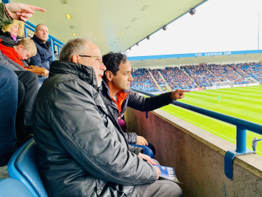 Rehman watching the Gills play