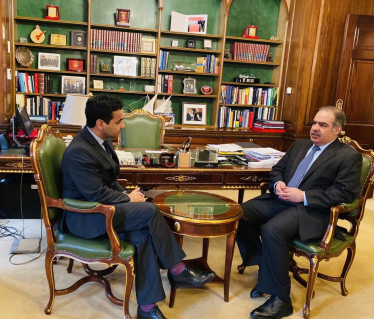 Rehman with the Ambassador of Bahrain