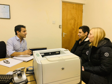 Rehman with constituents