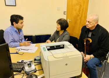 Rehman with constituents