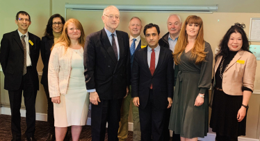 Rehman with Kelly Tolhurst MP and Governing Body of Medway Hospital