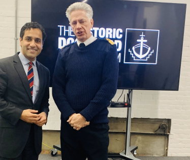 Rehman at the Historic Dockyard event