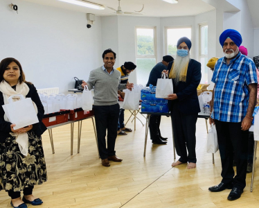Rehman with members of the Gurdwaras