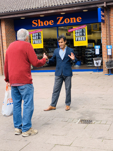Rehman during street surgery