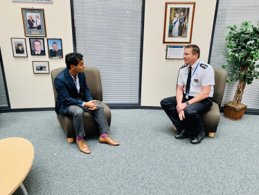 Rehman with Chief Inspector Ian Dyball