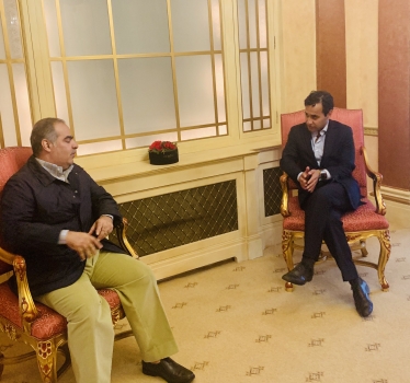 Rehman with the Bahrain Ambassador