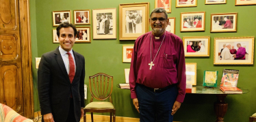 Rehman with AB Ernest