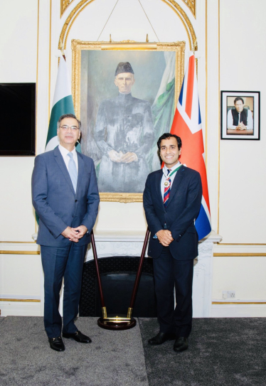 Rehman at the award ceremony