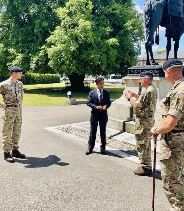 Rehman at Brompton Barracks