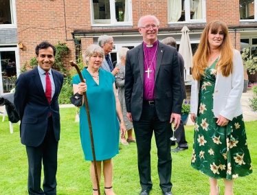 Rehman with the Bishop of Rochester