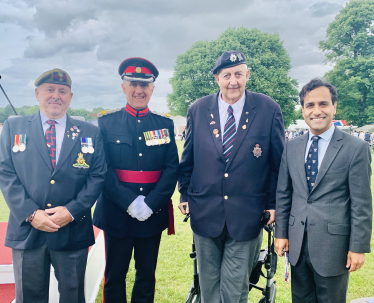 Rehman at the Medway Armed Forces Day event