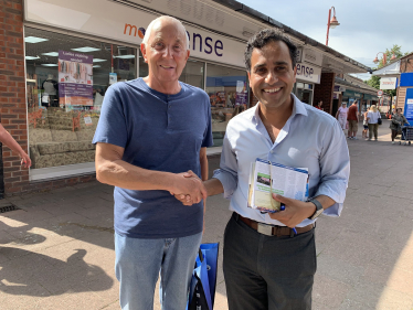 Rehman holding street surgery in Rainham