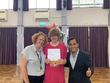 Rehman with Oscar and Mrs Horstrup