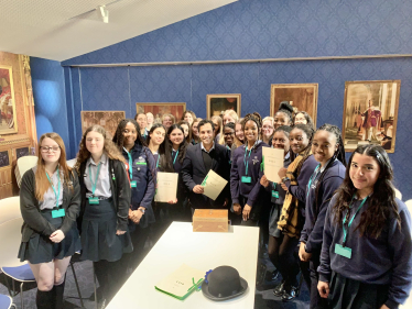 Rehman with Students