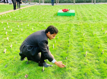 Rehman in the Garden of Remembrance