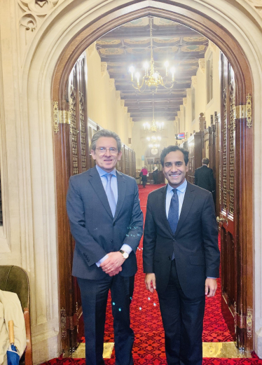 Rehman and the Peru Ambassador