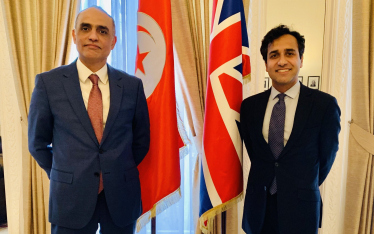 Rehman with the Ambassador