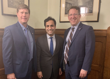 Rehman with Rep. Ron Kind & Rep. Adrian Smith