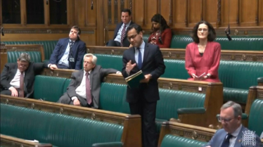 Rehman speaking in parliament on Russia